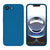Mobizang Matte Protective Lens Flexible Back Cover for Apple iPhone 16E | Slim Silicone with Soft Lining Shockproof Full Body Bumper Case (Blue)