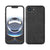 Mobizang Tux Leather Back Cover for Apple iPhone 16E | Slim Shockproof Camera Protection Bumper Case (Black)