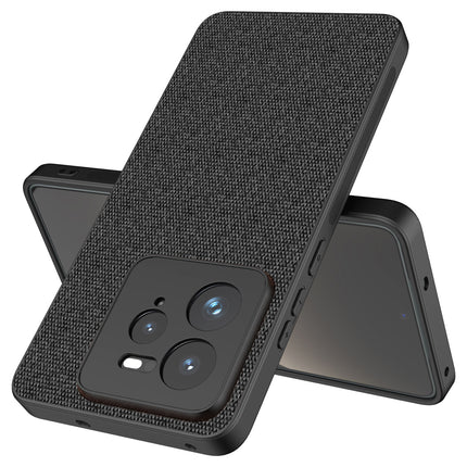 Mobizang Soft Full Fabric Protective Back Case Cover for Realme GT 7 PRO | Shockproof Slim Hard Anti Slip Back Case (Black)