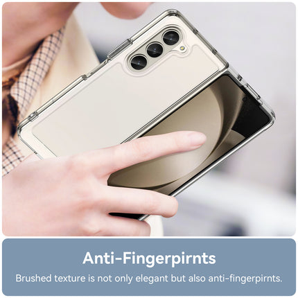 Mobizang Unicorn Acrylic Clear Back Cover For Samsung Galaxy Z Fold 6 | Slim Shockproof [Military Grade Protection] Hybrid Bumper Case (Clear Sides)