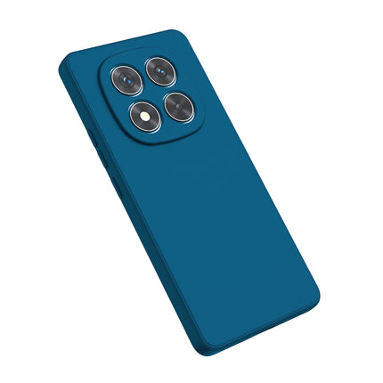 Mobizang Matte Protective Lens Flexible Back Cover for Redmi Note 14 Pro (5G) | Slim Silicone with Soft Lining Shockproof Full Body Bumper Case (Blue)