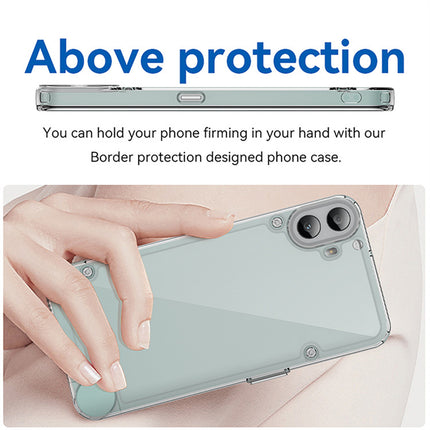 Mobizang Unicorn Acrylic Clear Back Cover For Nothing CMF Phone 1 | Slim Shockproof [Military Grade Protection] Hybrid Bumper Case (Clear Sides)