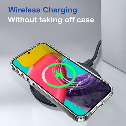 Mobizang Warrior Acrylic Clear Back Cover For Nothing Phone 3A Pro | Slim Shockproof [Military Grade Protection] Hybrid Bumper Case (Grey Sides)