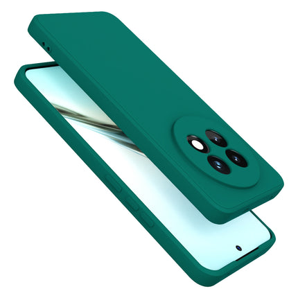 Mobizang Matte Protective Lens Flexible Back Cover for Realme 13 PRO / 13 PRO PLUS | Slim Silicone with Soft Lining Shockproof Full Body Bumper Case (Green)