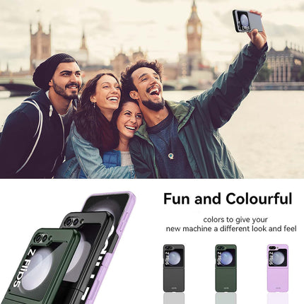 Mobizang Ultra Thin Back Case for Samsung Galaxy Flip6 / Z Flip 6 | Full Body Protection Hard Back Cover (Black)