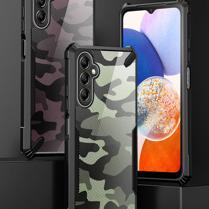 Mobizang Bull Camouflage Back Cover for Samsung Galaxy A35 (5G) | [Military Grade Protection] Shock Proof Slim Hybrid Bumper Case (Black)