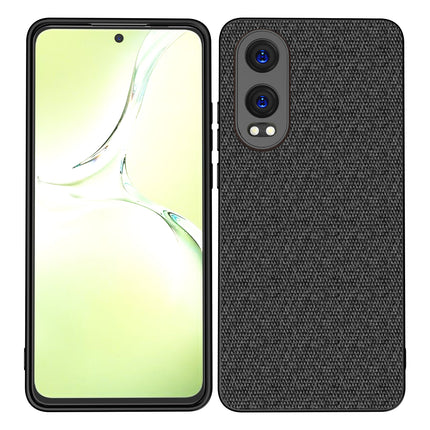 Mobizang Soft Full Fabric Protective Back Case Cover for OnePlus Nord CE 4 Lite | Shockproof Slim Hard Anti Slip Back Case (Black)