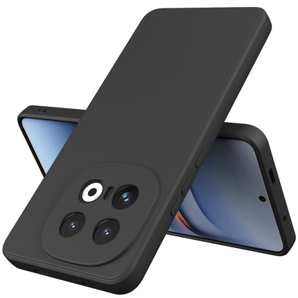 Mobizang Matte Protective Lens Flexible Back Cover for Iqoo 13 (5G) | Slim Silicone with Soft Lining Shockproof Full Body Bumper Case (Black)