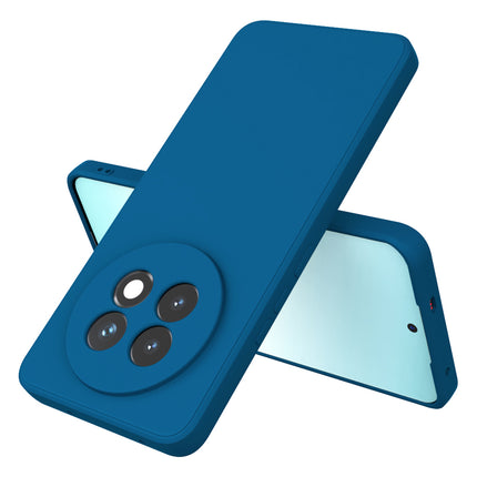 Mobizang Matte Protective Lens Flexible Back Cover for Realme 13 PRO / 13 PRO PLUS | Slim Silicone with Soft Lining Shockproof Full Body Bumper Case (Blue)