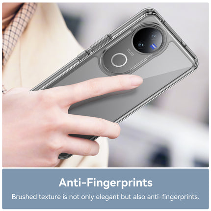 Mobizang Unicorn Acrylic Clear Back Cover For Vivo V50 / V50E 5G | Slim Shockproof [Military Grade Protection] Hybrid Bumper Case (Clear Sides)