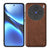 Mobizang Tux Leather Back Cover for Vivo X200 (5G) | Slim Shockproof Camera Protection Bumper Case (Brown)