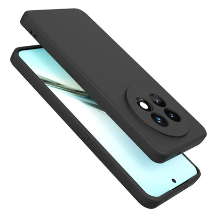 Mobizang Matte Protective Lens Flexible Back Cover for Realme 13 PRO / 13 PRO PLUS | Slim Silicone with Soft Lining Shockproof Full Body Bumper Case (Black)