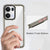 Mobizang Warrior Acrylic Clear Back Cover For Oppo Reno 13 Pro 5G | Slim Shockproof [Military Grade Protection] Hybrid Bumper Case (Grey Sides)