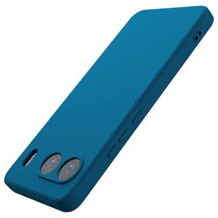 Mobizang Matte Protective Lens Flexible Back Cover for OnePlus Nord 4 | Slim Silicone with Soft Lining Shockproof Full Body Bumper Case (Blue)