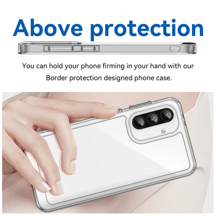 Mobizang Unicorn Acrylic Clear Back Cover For Samsung Galaxy A36 | Slim Shockproof [Military Grade Protection] Hybrid Bumper Case (Clear Sides)