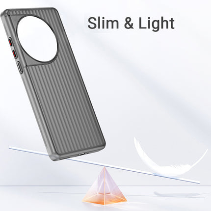 Mobizang Matte Wave Grip Back Cover for Samsung Galaxy S25 Ultra | Ultra Slim [With Metal Buttons] Frosted Back Case (Grey)