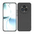 Mobizang Matte Protective Lens Flexible Back Cover for Realme 14 Pro+ (Plus) 5G | Slim Silicone with Soft Lining Shockproof Full Body Bumper Case (Black)