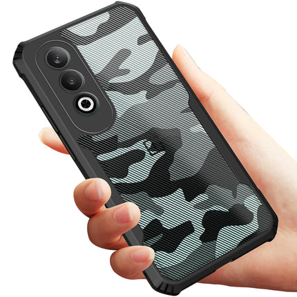 Mobizang Beetle Camouflage Back Cover for OnePlus Nord CE 4 | [Military Grade Protection] Shock Proof Slim Hybrid Bumper Case (Black)