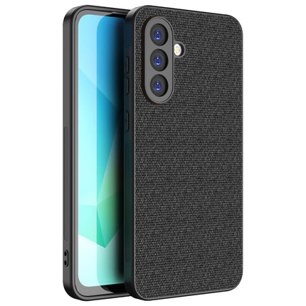 Mobizang Soft Full Fabric Protective Back Case Cover for Samsung Galaxy A56 | Shockproof Slim Hard Anti Slip Back Case (Black)