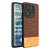 Mobizang Soft Fabric & Leather Hybrid Protective Back Cover for Redmi Note 14 (5G) | Shockproof Slim Hard Anti Slip Back Case (Brown)