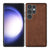 Mobizang Tux Leather Back Cover for Samsung Galaxy S25 Ultra | Slim Shockproof Camera Protection Bumper Case (Brown)