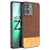 Mobizang Soft Fabric & Leather Hybrid Protective Back Cover for IQOO Z9 | Shockproof Slim Hard Anti Slip Back Case (Brown)