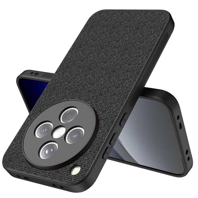 Mobizang Soft Full Fabric Protective Back Case Cover for Oppo Find X8 | Shockproof Slim Hard Anti Slip Back Case (Black)