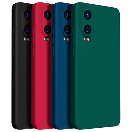 Mobizang Matte Protective Lens Flexible Back Cover for OnePlus Nord CE 4 Lite | Slim Silicone with Soft Lining Shockproof Full Body Bumper Case (Black)
