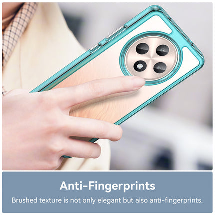 Mobizang Unicorn Acrylic Clear Back Cover For Oppo F27 (5G) | Slim Shockproof [Military Grade Protection] Hybrid Bumper Case (Blue Sides)