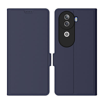 Mobizang Noble Slim Magnetic Leather Flip Case Cover for Vivo V40E / IQOO Z9S | Card Holder Stand Flip Wallet Case (Blue)