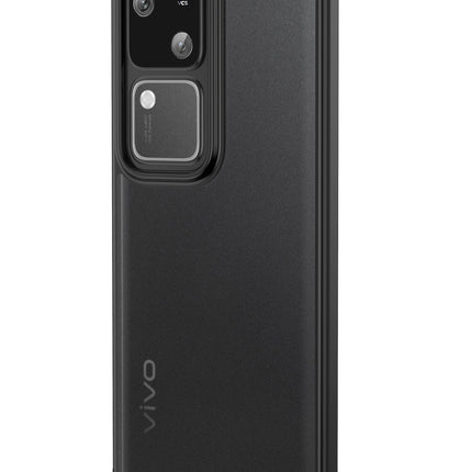 Mobizang Shield Frosted Acrylic Back Shock Proof Case Cover for Vivo V30 (5G) / Vivo 30 Pro (5G) (Black)