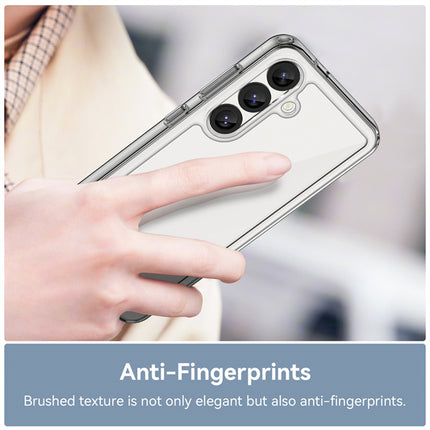 Mobizang Unicorn Acrylic Clear Back Cover For Samsung Galaxy S25 | Slim Shockproof [Military Grade Protection] Hybrid Bumper Case (Clear Sides)