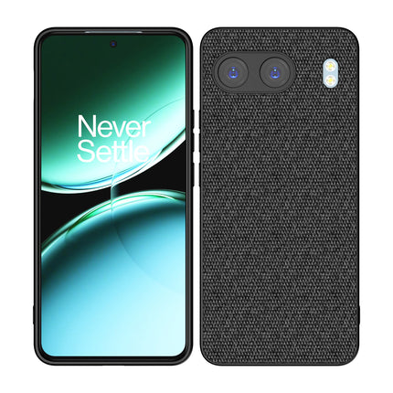 Mobizang Soft Full Fabric Protective Back Case Cover for OnePlus Nord 4 | Shockproof Slim Hard Anti Slip Back Case (Black)