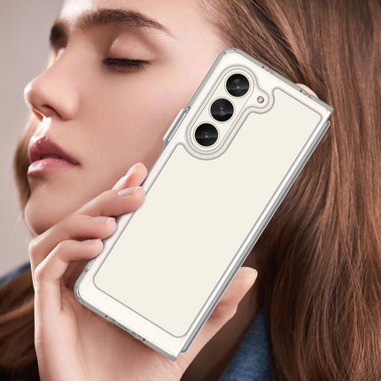 Mobizang Unicorn Acrylic Clear Back Cover For Samsung Galaxy Z Fold 6 | Slim Shockproof [Military Grade Protection] Hybrid Bumper Case (Clear Sides)