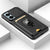 Kapa Bisen Back Cover for Redmi Note 13 Pro (5G) | Inbuilt Camera Slider Ring Stand and Card Pocket Shockproof Slim Bumper Back Case (Black)