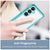 Mobizang Unicorn Acrylic Clear Back Cover For Samsung Galaxy S25 Plus | Slim Shockproof [Military Grade Protection] Hybrid Bumper Case (Blue Sides)