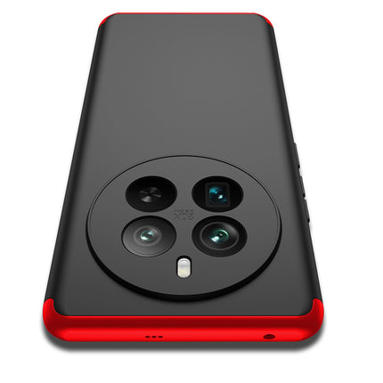 Kapa Double Dip Full 360 Protection Back Case Cover for Realme 12 Pro / 12 Pro Plus (Red , Black)