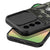 Mobizang Tank Back Cover for Samsung Galaxy S24 FE | Inbuilt Ring + Slider Shockproof Lens Protection Bumper Back Case (Black)