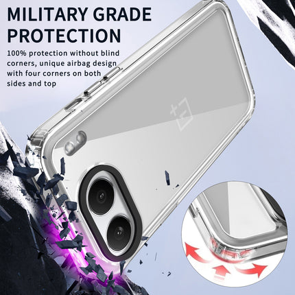 Mobizang Warrior Acrylic Clear Back Cover For OnePlus Nord 4 | Slim Shockproof [Military Grade Protection] Hybrid Bumper Case (Transparent Sides)