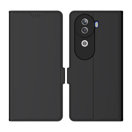 Mobizang Noble Slim Magnetic Leather Flip Case Cover for Vivo V40E / IQOO Z9S | Card Holder Stand Flip Wallet Case (Black)