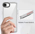 Mobizang Warrior Acrylic Clear Back Cover For Apple iPhone 16E | Slim Shockproof [Military Grade Protection] Hybrid Bumper Case (Clear Sides)