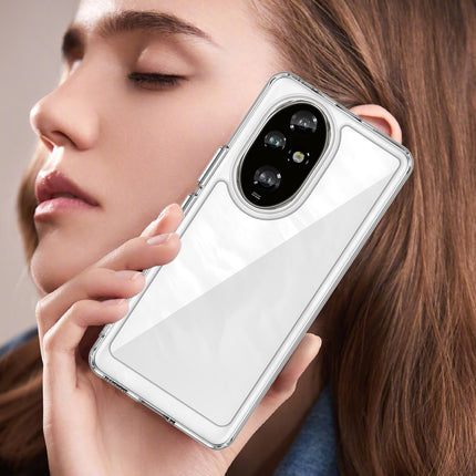 Mobizang Unicorn Acrylic Clear Back Cover For Honor 200 Pro (5G) | Slim Shockproof [Military Grade Protection] Hybrid Bumper Case (Clear Sides)