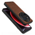 Mobizang Tux Leather Back Cover for Xiaomi 15 Ultra | Slim Shockproof Camera Protection Bumper Case (Brown)