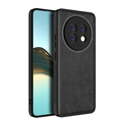 Mobizang Tux Leather Back Cover for Realme 13 PRO / 13 PRO PLUS | Slim Shockproof Camera Protection Bumper Case (Black)