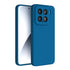 Mobizang Matte Protective Lens Flexible Back Cover for Xiaomi 15 5G | Slim Silicone with Soft Lining Shockproof Full Body Bumper Case (Blue)
