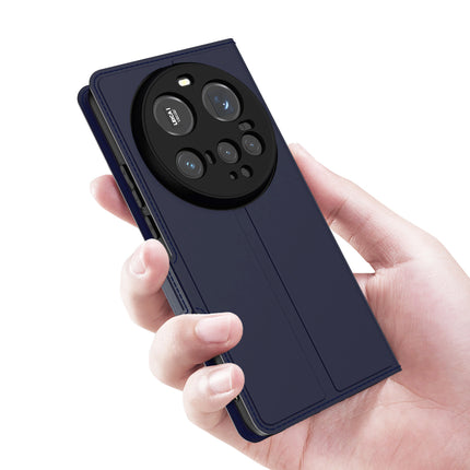 Mobizang Noble Slim Magnetic Leather Flip Case Cover for Xiaomi 15 Ultra | Card Holder Stand Flip Wallet Case (Blue)