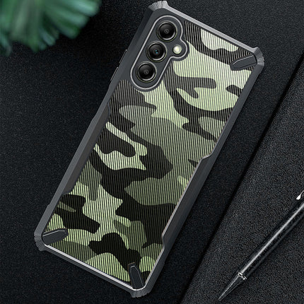 Mobizang Bull Camouflage Back Cover for Samsung Galaxy A35 (5G) | [Military Grade Protection] Shock Proof Slim Hybrid Bumper Case (Black)