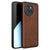 Mobizang Tux Leather Back Cover for Xiaomi 14 Civi | Slim Shockproof Camera Protection Bumper Case (Brown)