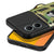 Kapa Tank Back Cover for Redmi Note 13 (5G) | Inbuilt Ring + Slider Shockproof Lens Protection Bumper Back Case (Green)