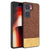 Mobizang Soft Fabric & Leather Hybrid Protective Back Cover for IQOO Neo 9 Pro | Shockproof Slim Hard Anti Slip Back Case (Brown)